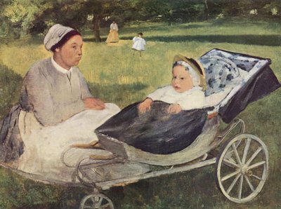 Portrait of Henri Valpinçon as a Child with Governess by Edgar Degas